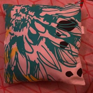 Floral double sided accent pillow